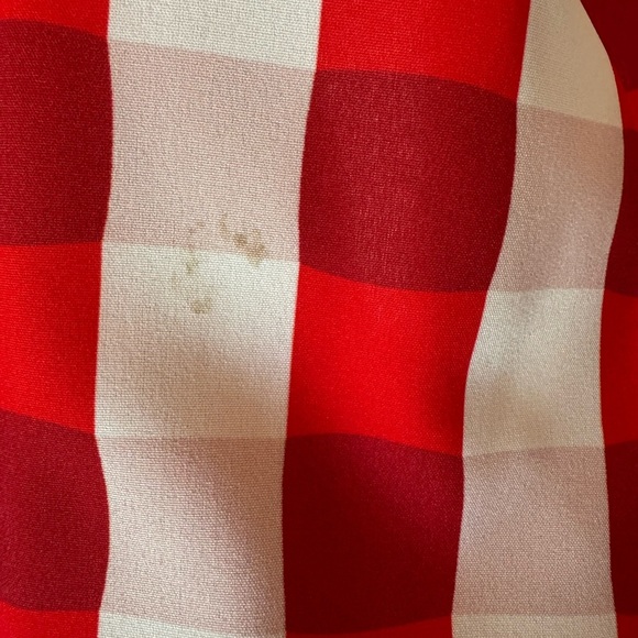 Red and White Checkered Sundress Size M - Picture 4 of 4